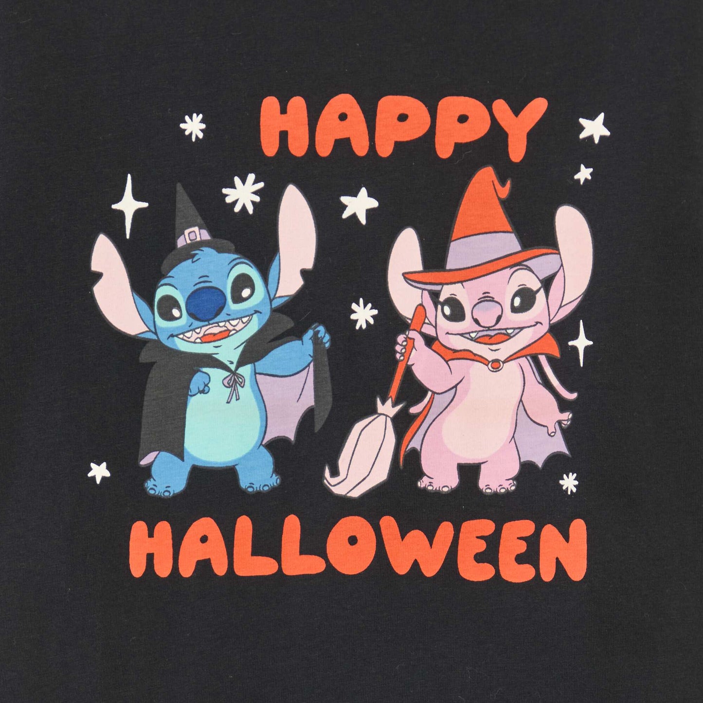 T-shirt jersey halloween 'Disney' 'Stitch' NOIR