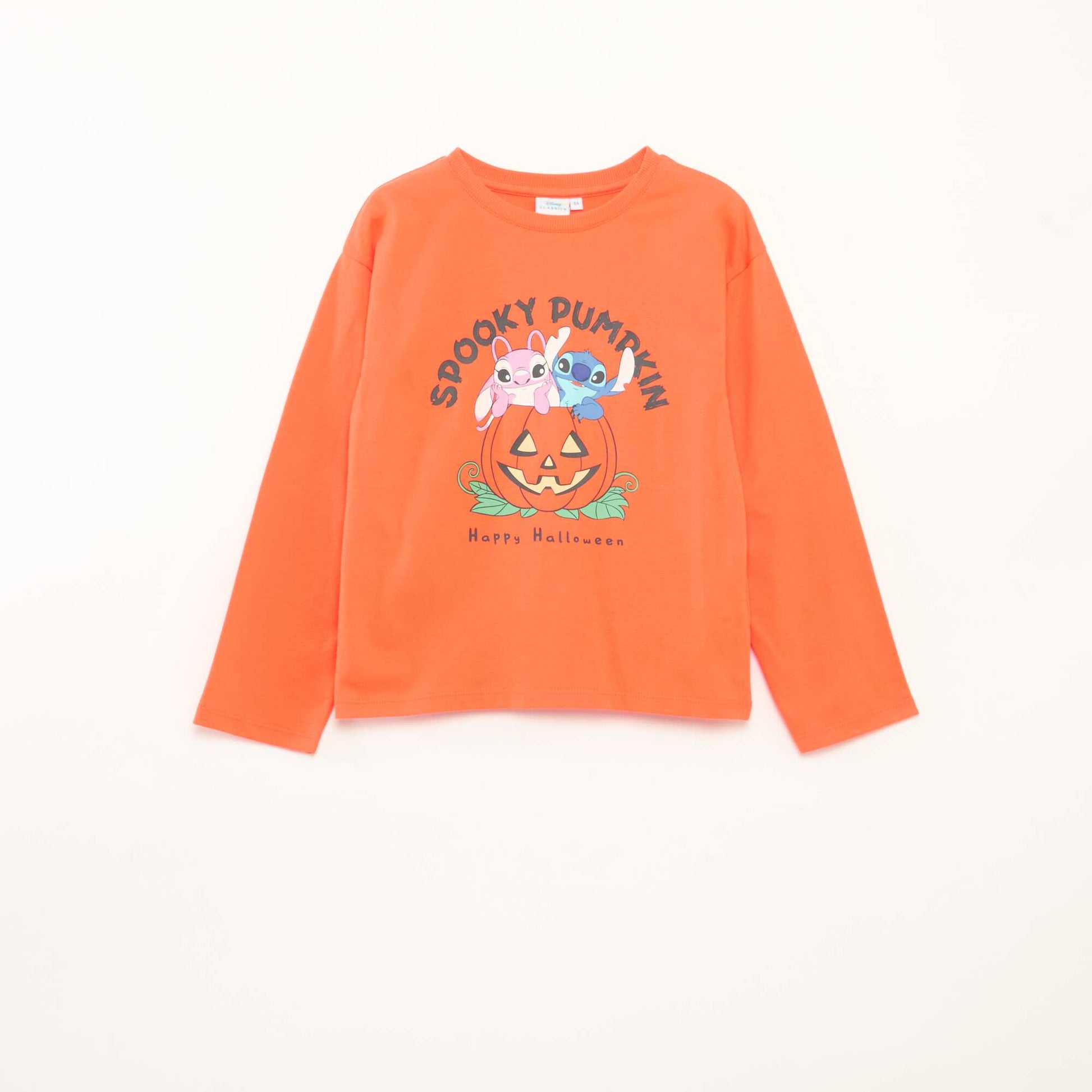 T-shirt jersey halloween 'Disney' 'Stitch' ORANGE