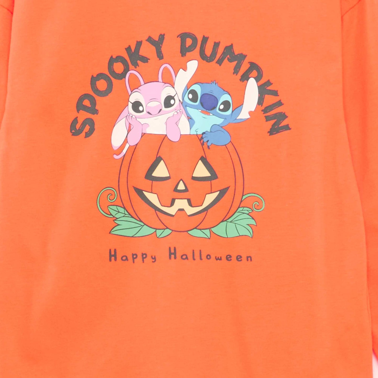 T-shirt jersey halloween 'Disney' 'Stitch' ORANGE