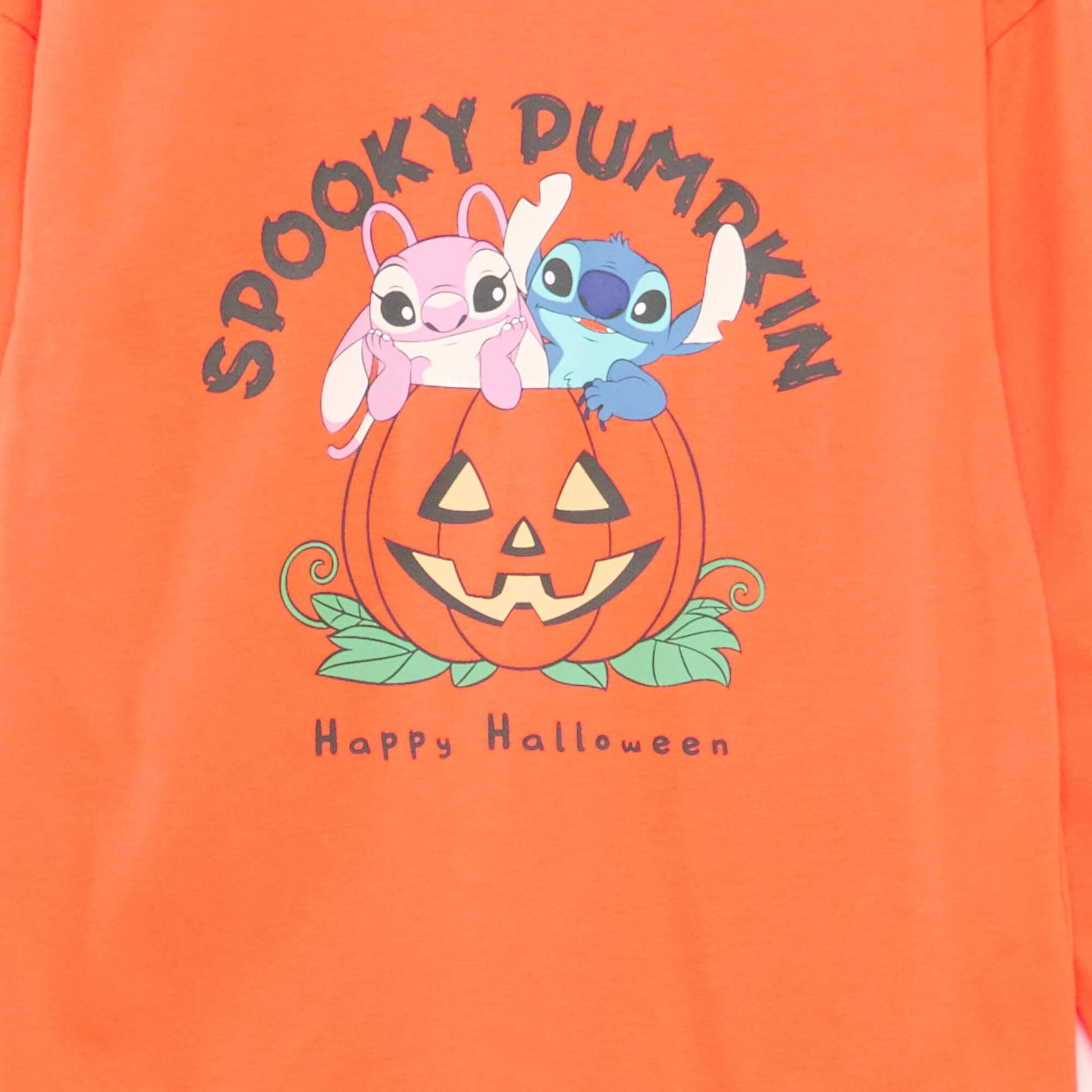 T-shirt jersey halloween 'Disney' 'Stitch' ORANGE