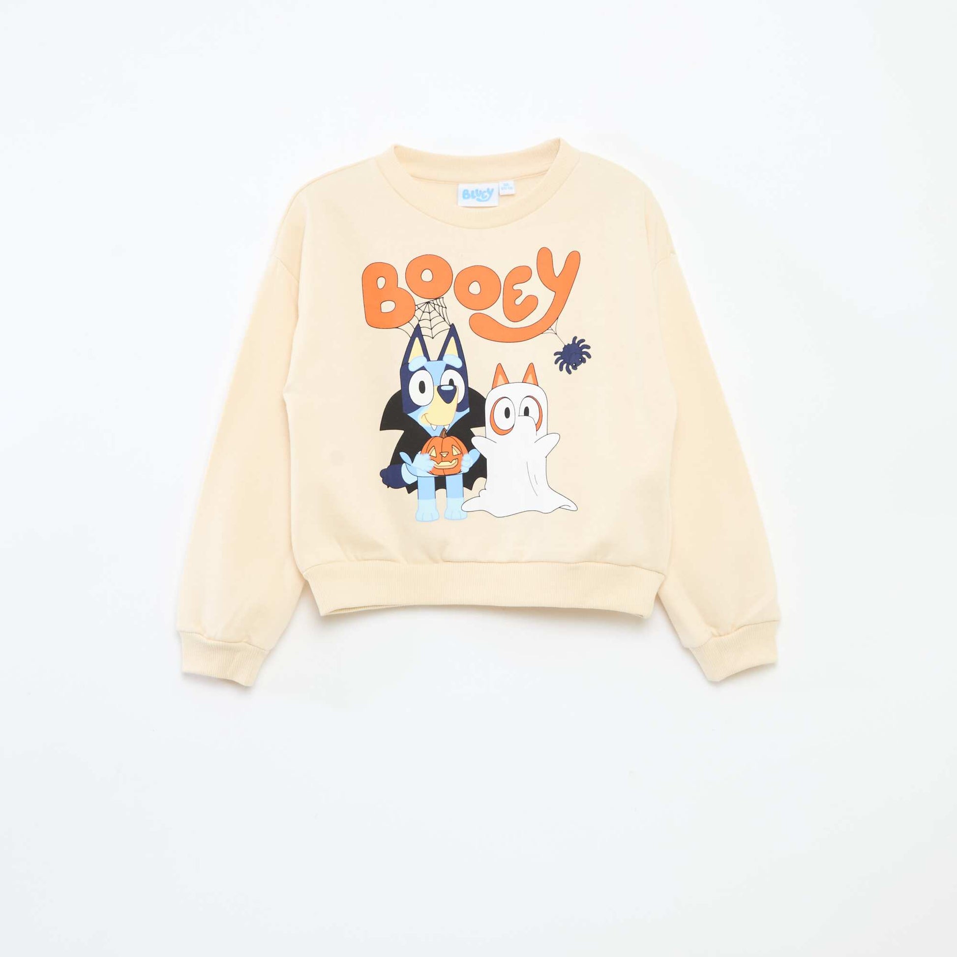 Sweat 'Bluey' uni en coton BLANC