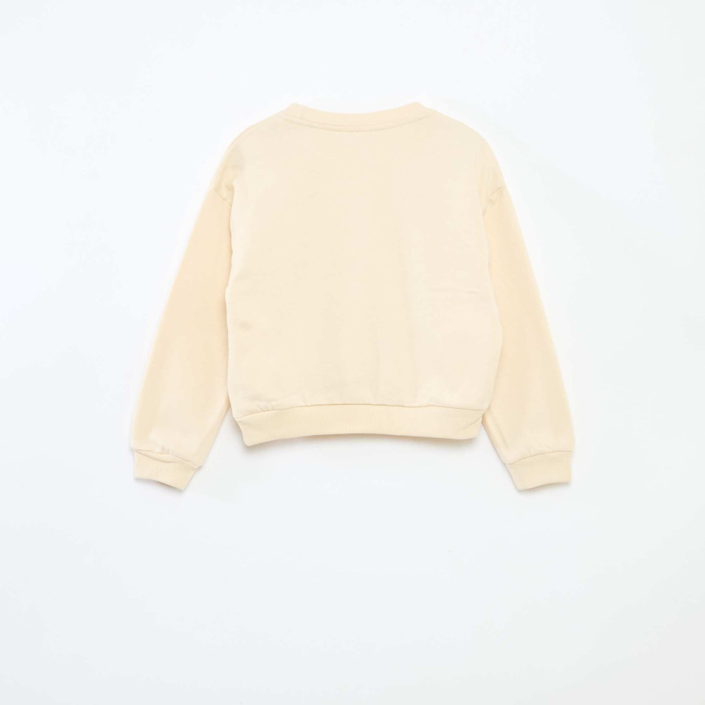 Sweat 'Bluey' uni en coton BLANC