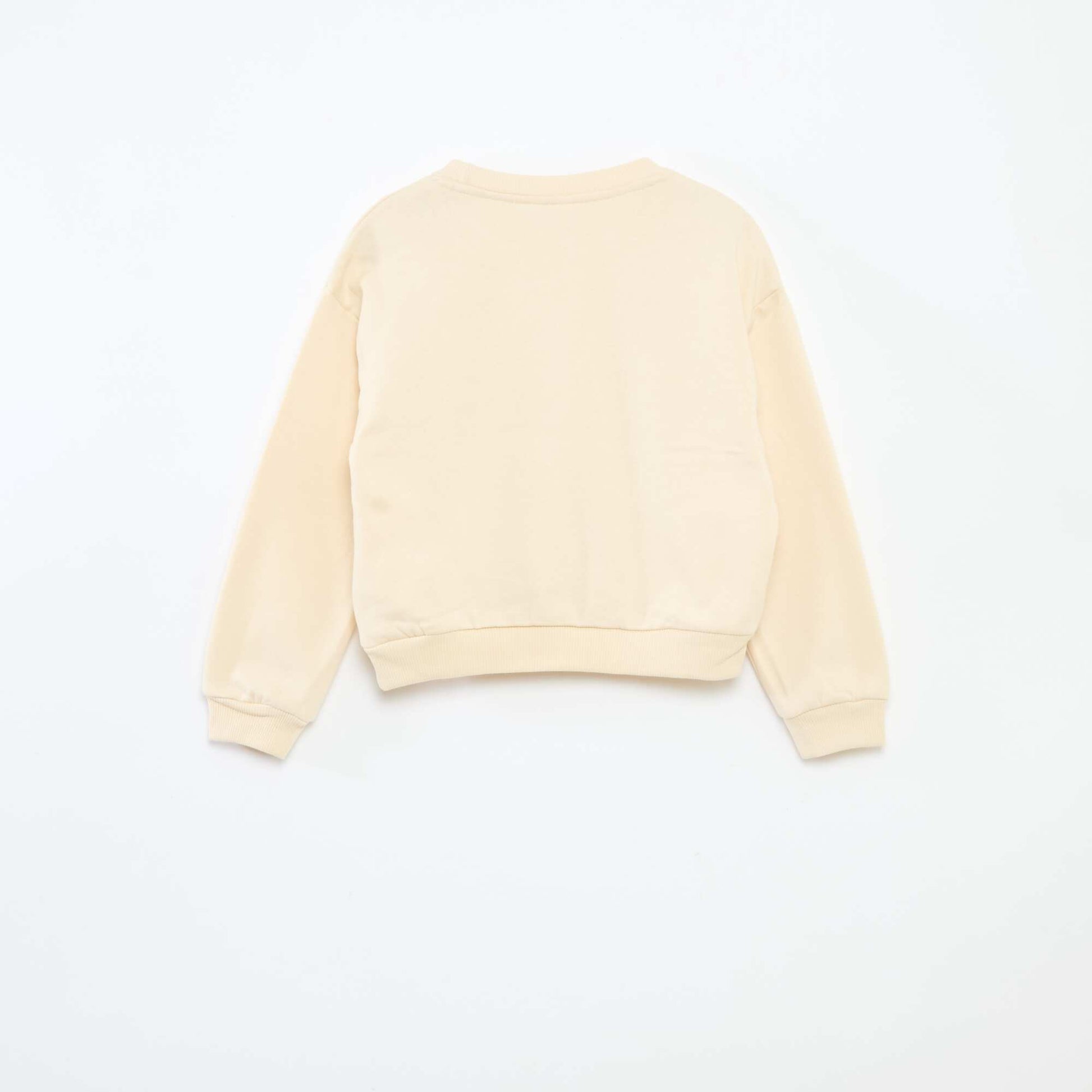 Sweat 'Bluey' uni en coton BLANC