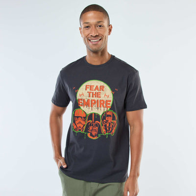 T-shirt imprimé 'Star Wars' à manches courtes GRIS