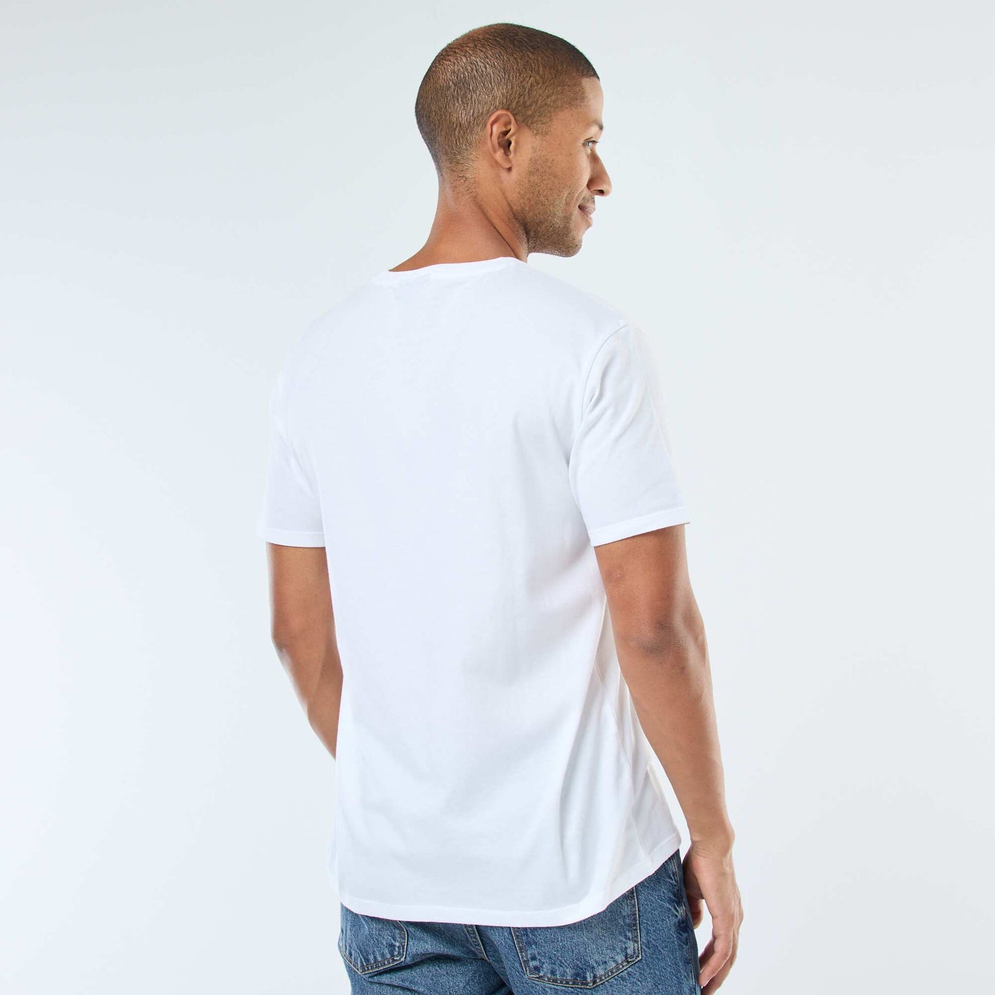 T-shirt imprimé 'The Rolling Stones' à manches courtes BLANC
