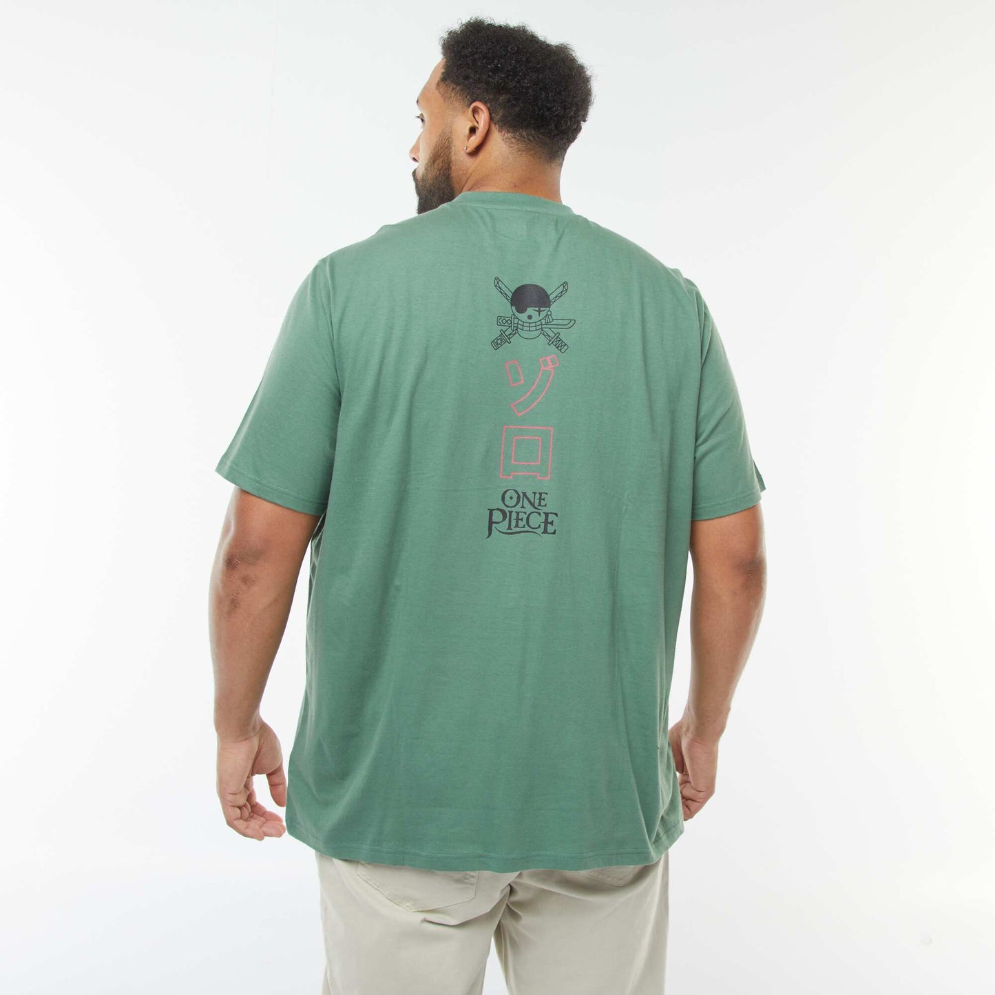 T-shirt 'One Piece' manches courtes VERT
