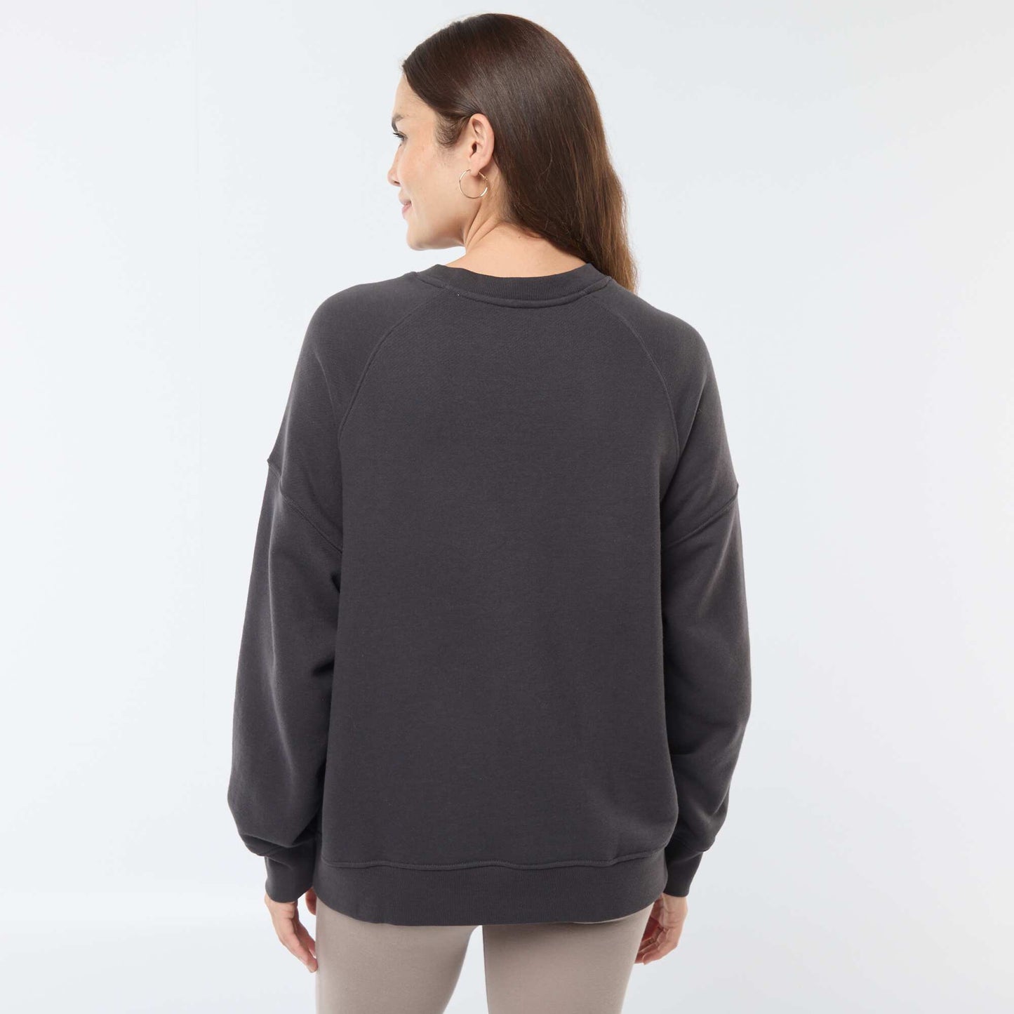 Sweat d'allaitement en molleton NOIR