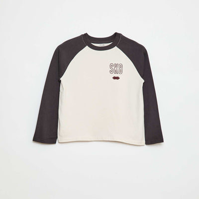 T-shirt à manches raglans GRIS