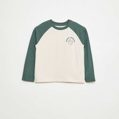 T-shirt à manches raglans VERT