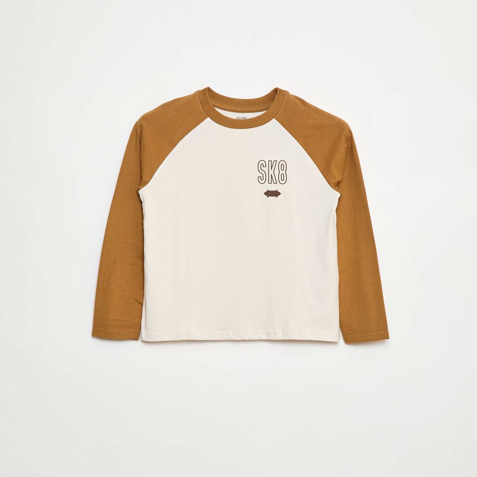 T-shirt à manches raglans JAUNE