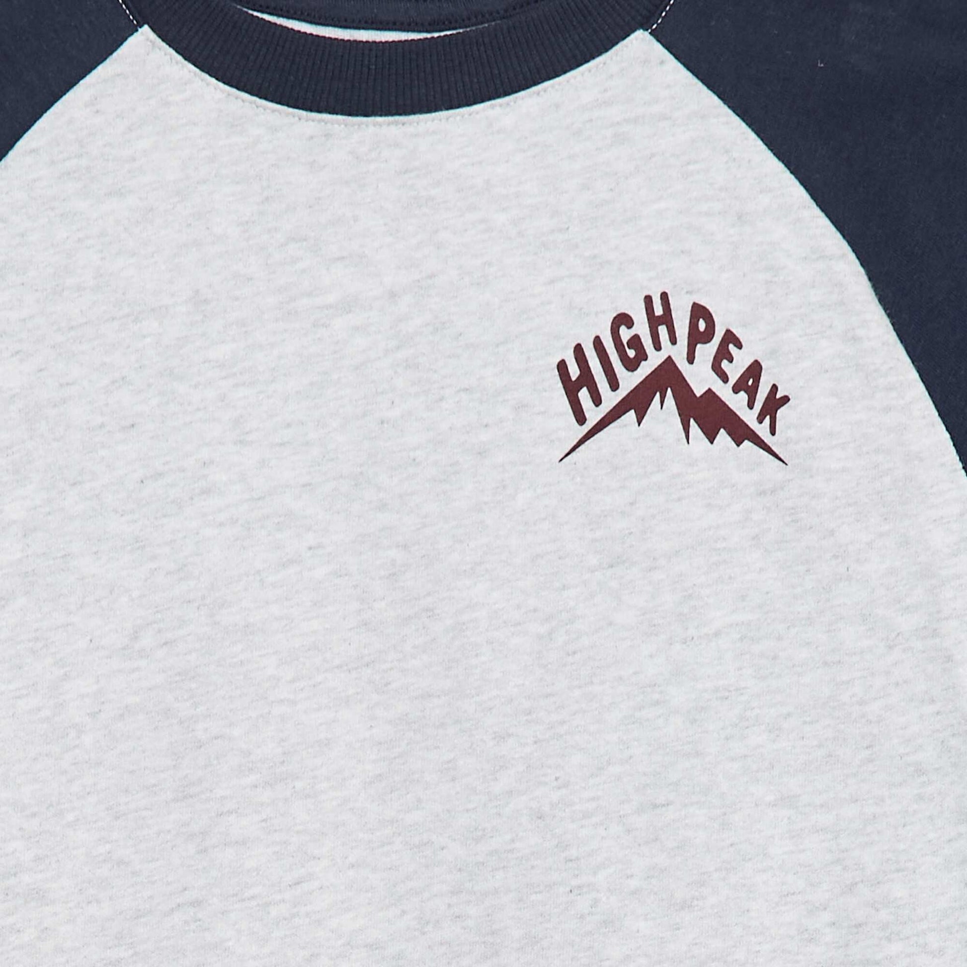 T-shirt à manches raglans BLEU