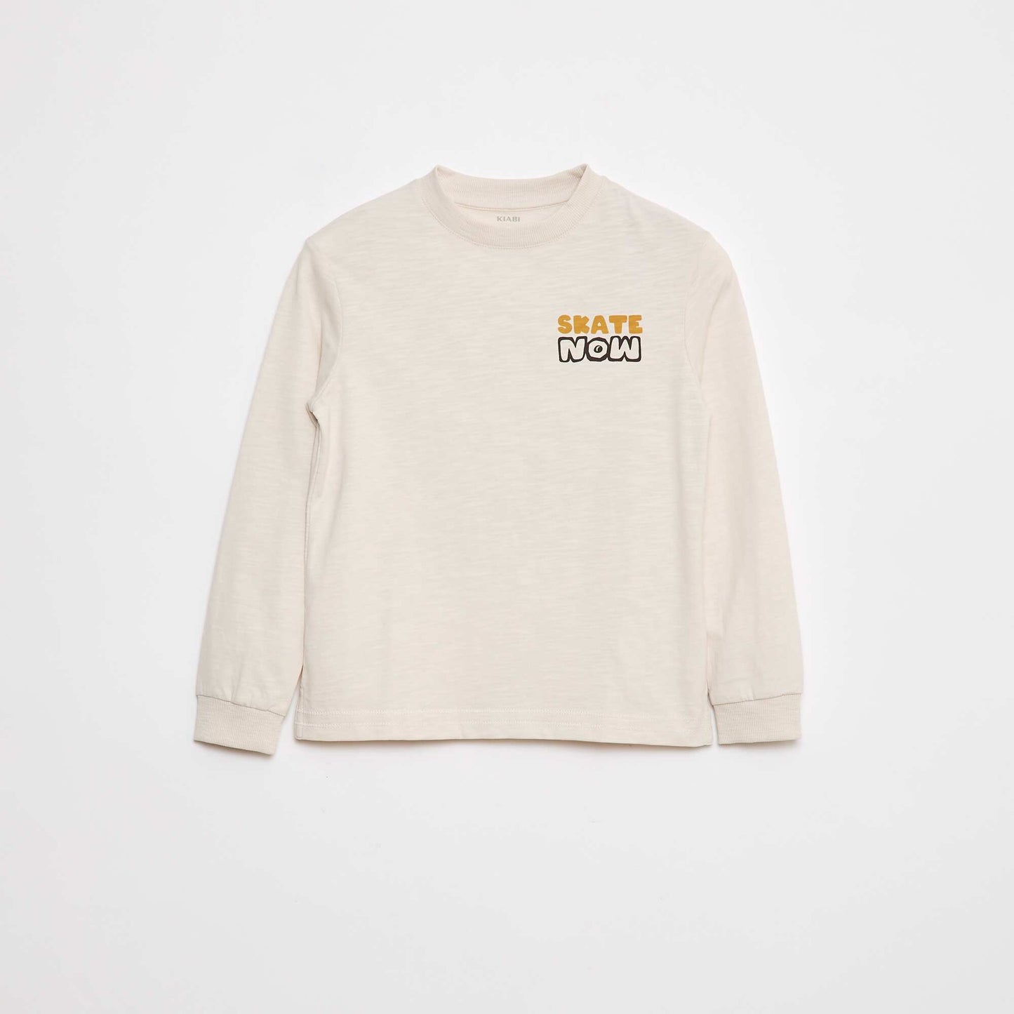 T-shirt loose imprimé skate ECRU