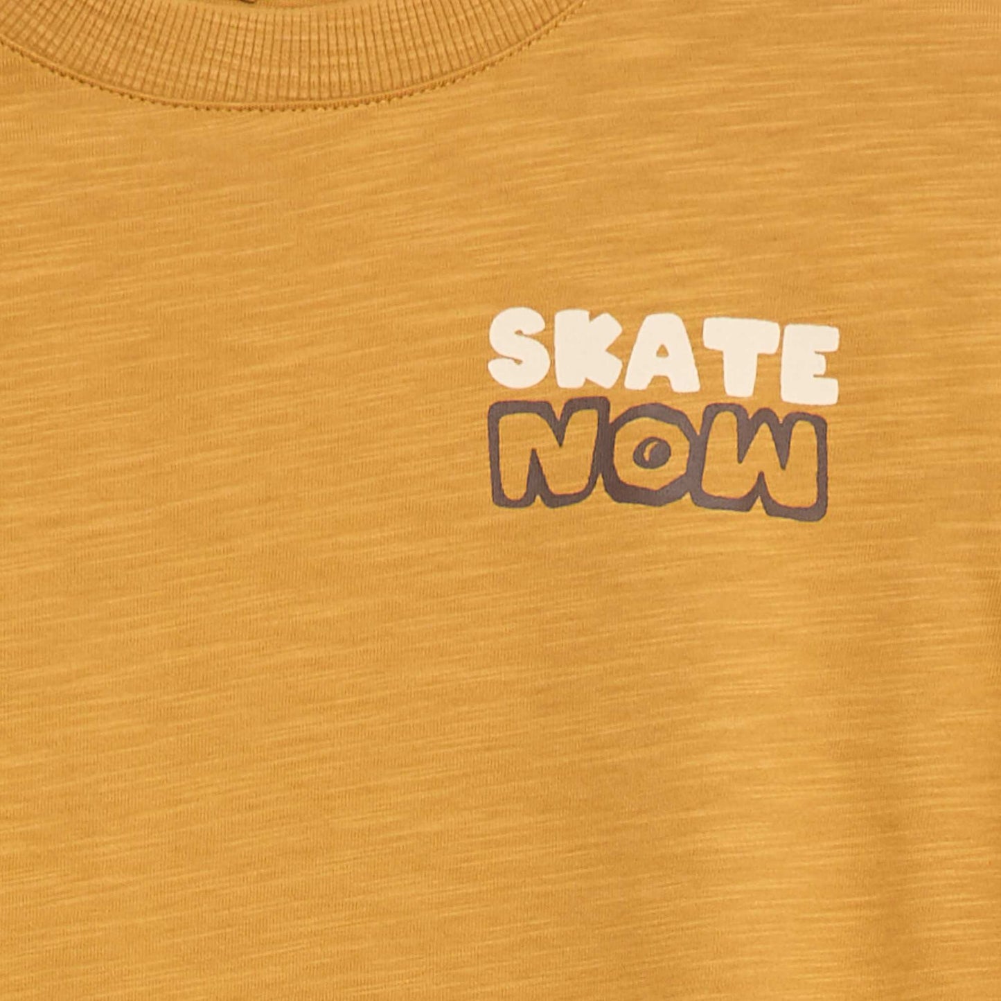T-shirt loose imprimé skate JAUNE