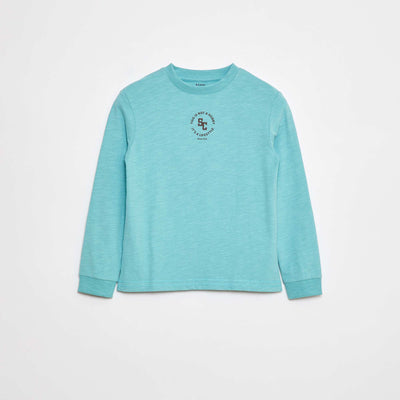 T-shirt loose imprimé skate BLEU