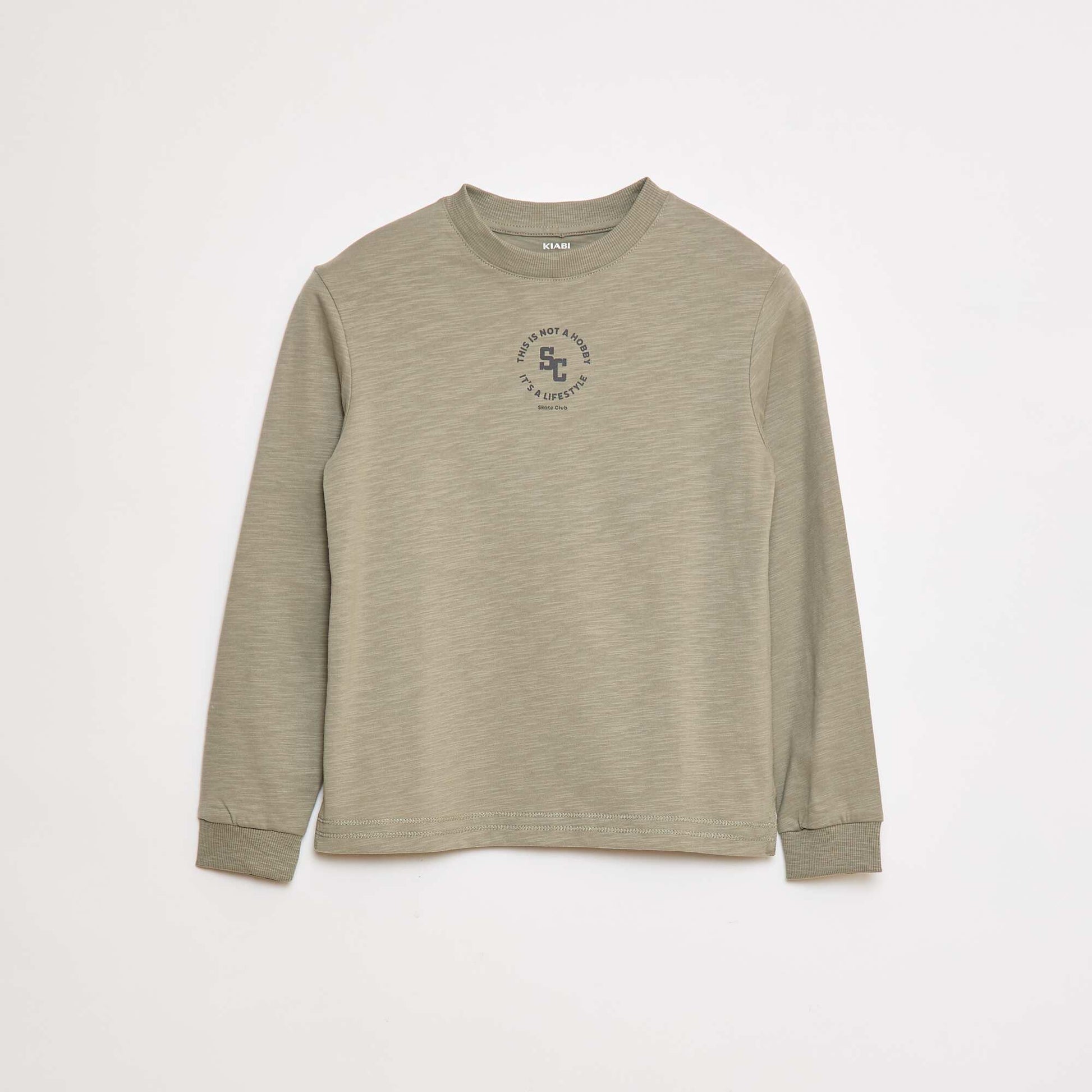 T-shirt loose imprimé skate KAKI
