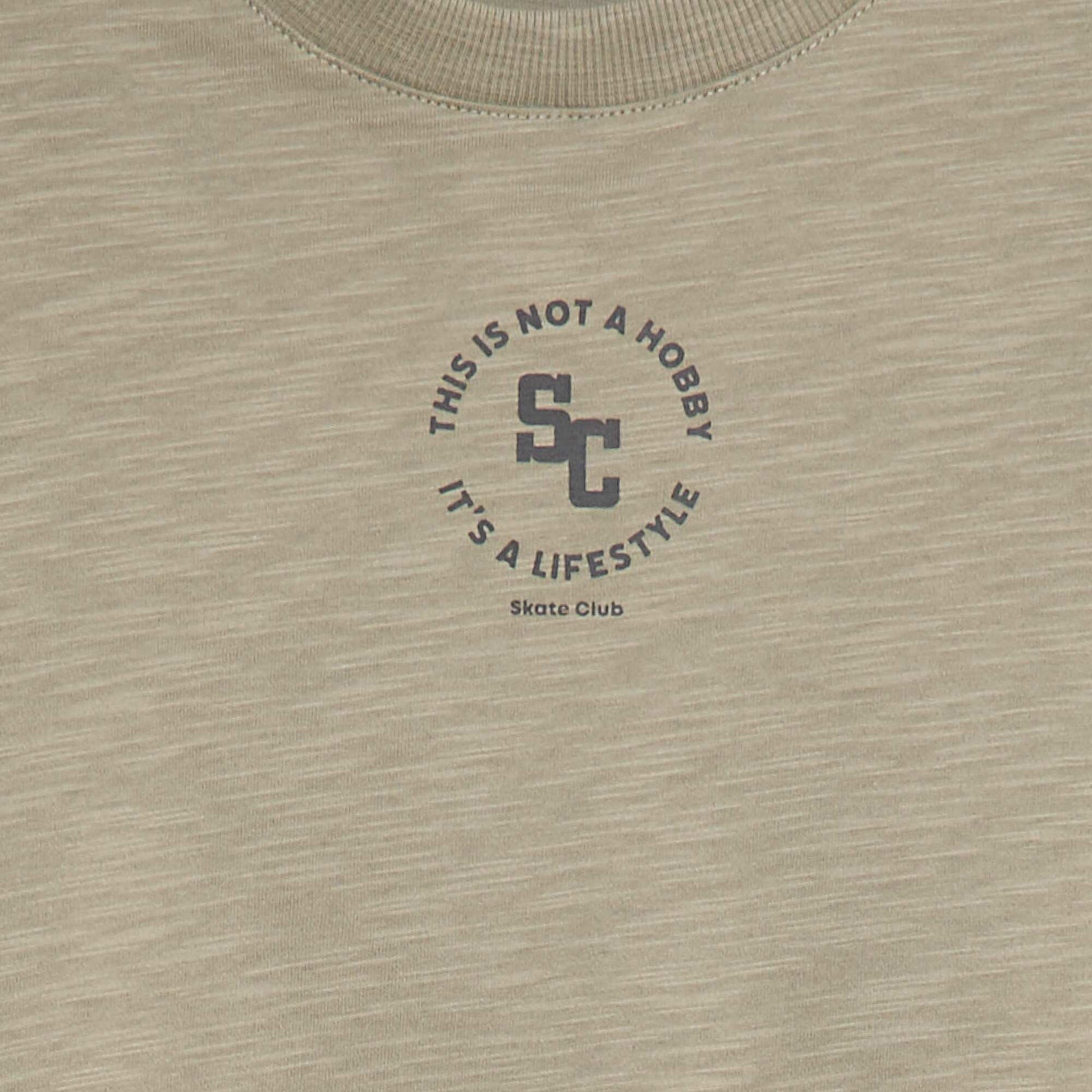 T-shirt loose imprimé skate KAKI
