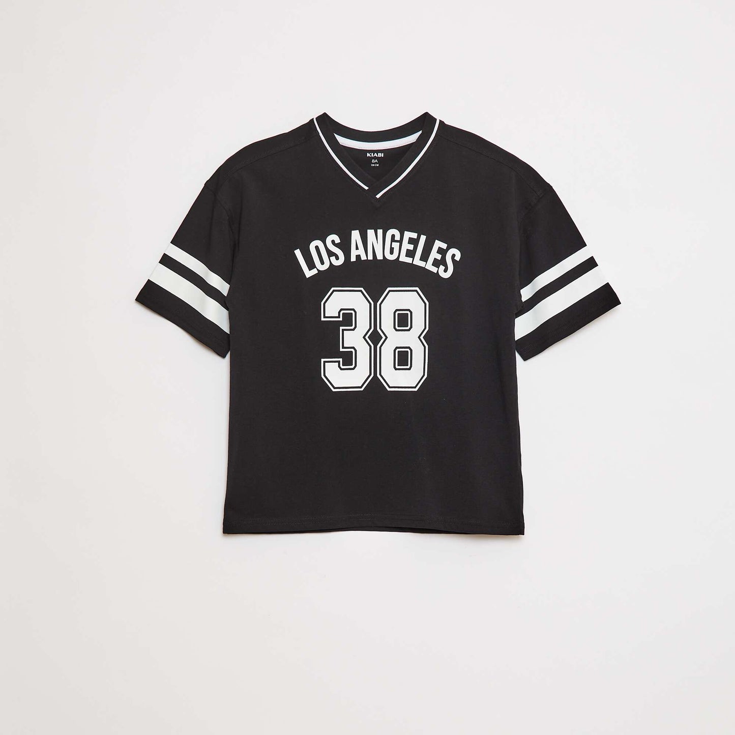 T-shirt esprit baseball NOIR