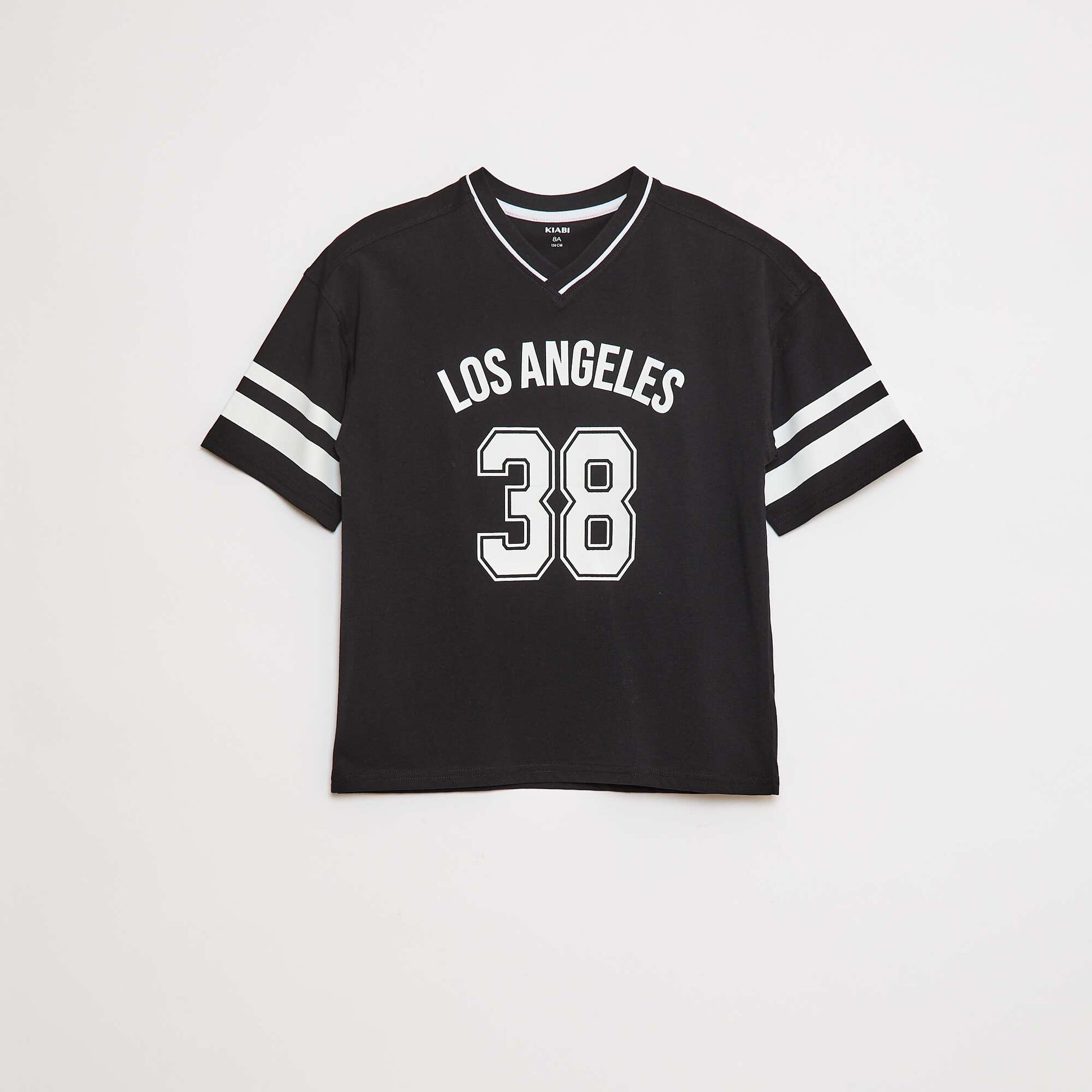 T-shirt esprit baseball NOIR