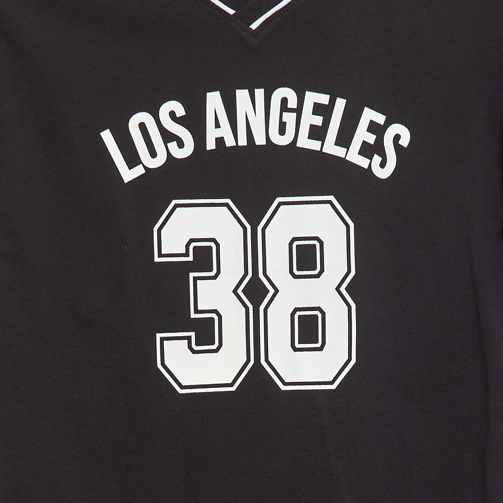 T-shirt esprit baseball NOIR