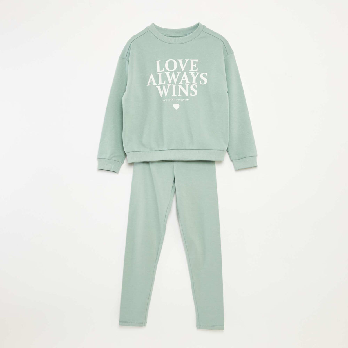 Ensemble sweat + legging imprimé - 2 pièces BLEU