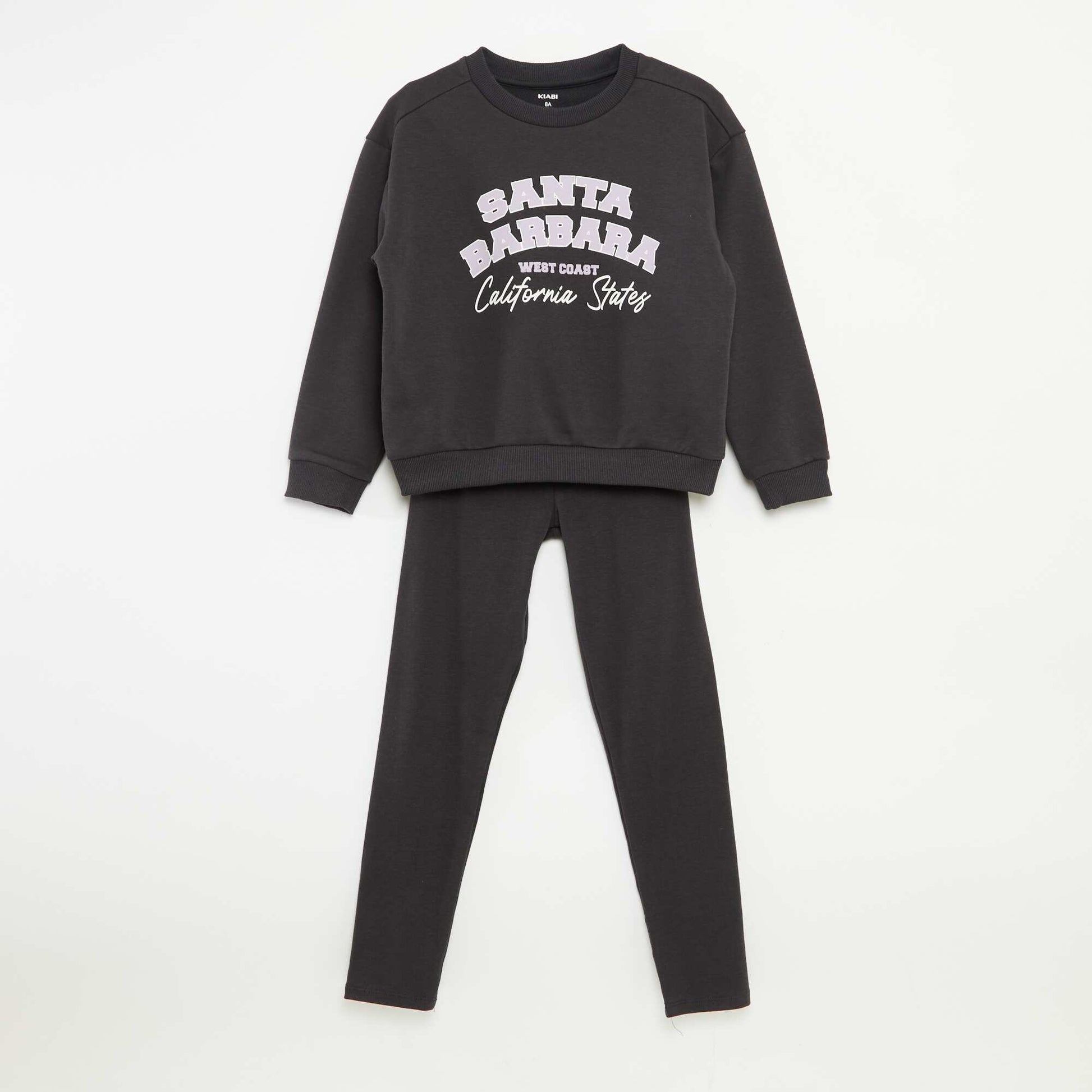 Ensemble sweat + legging imprimé - 2 pièces GRIS