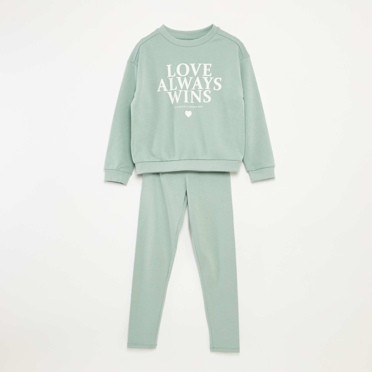 Ensemble sweat + legging imprimé - 2 pièces BLEU