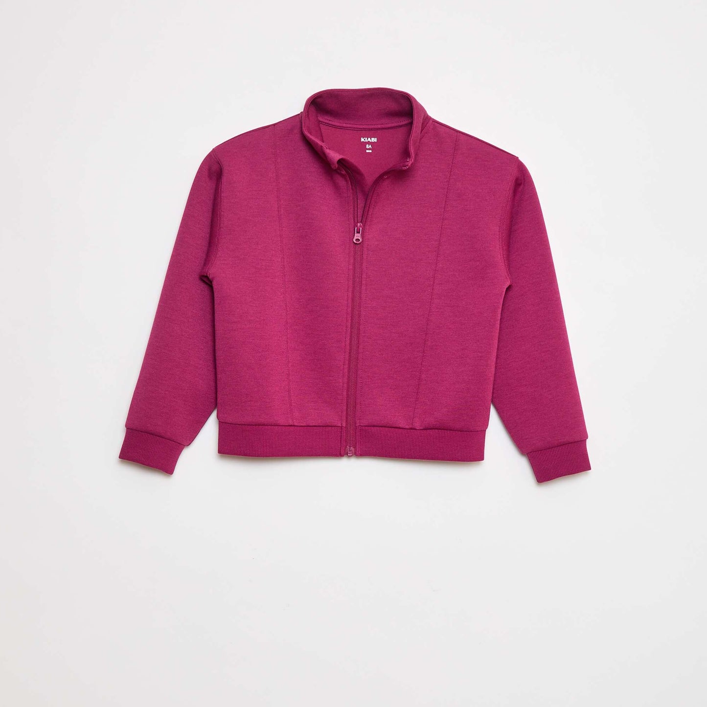 Sweat zippé à col montant ROSE