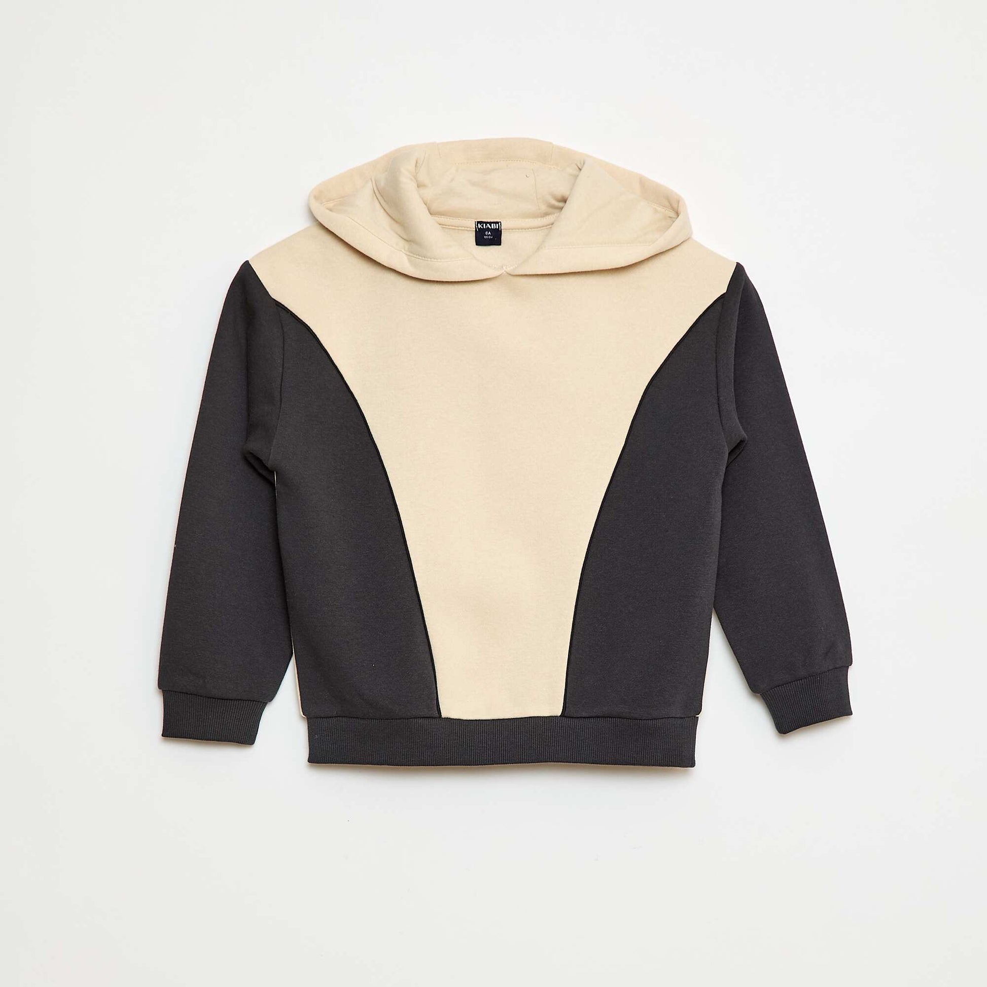 Sweat à capuche avec motifs BEIGE