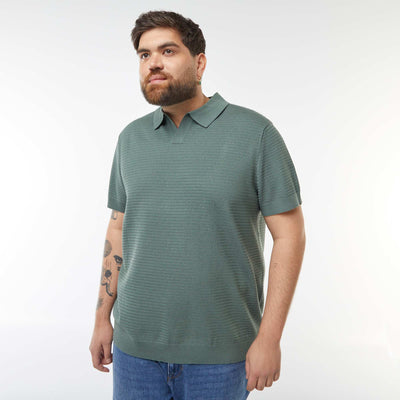 Polo en maille piqué manches courtes VERT