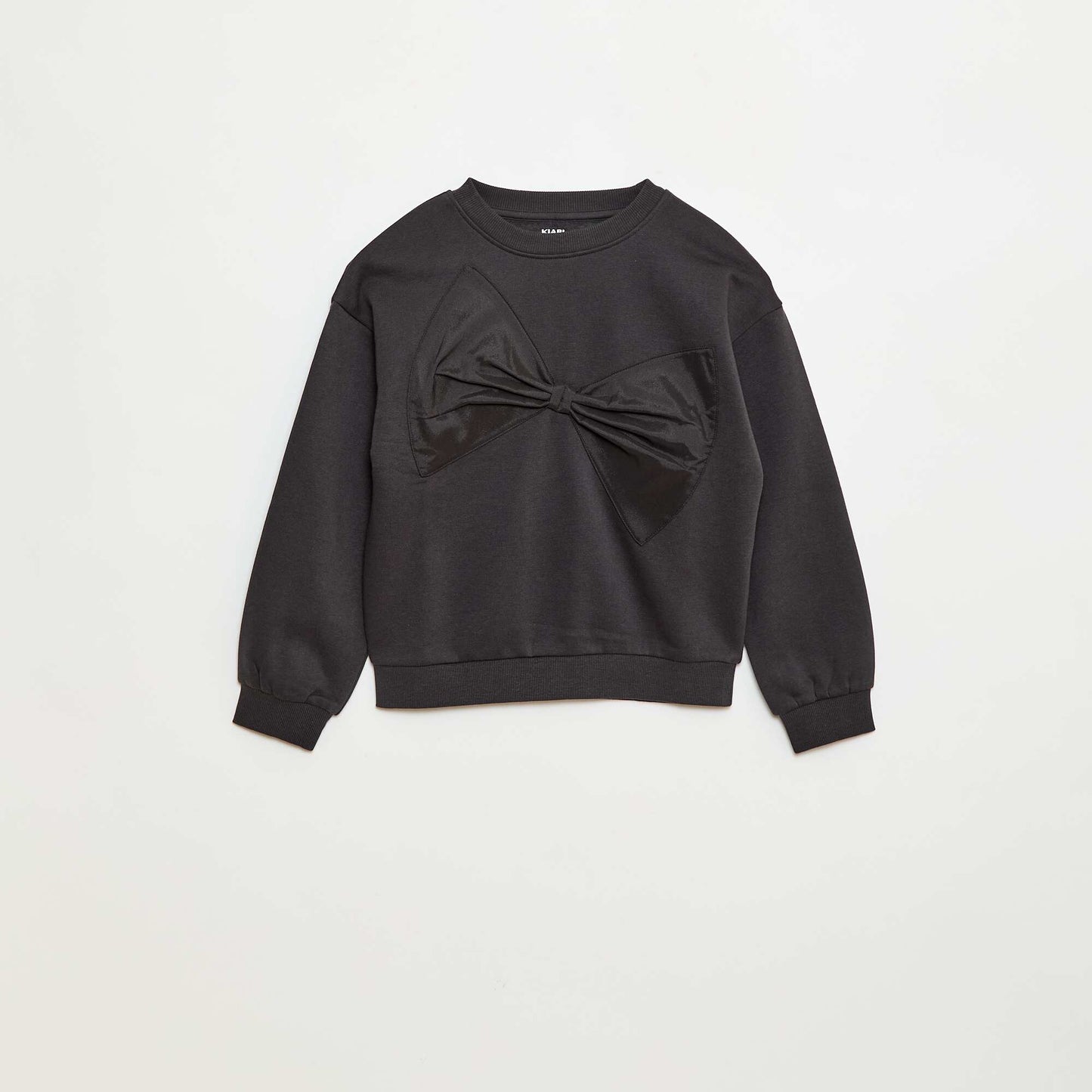 Sweat avec nœud en satin NOIR