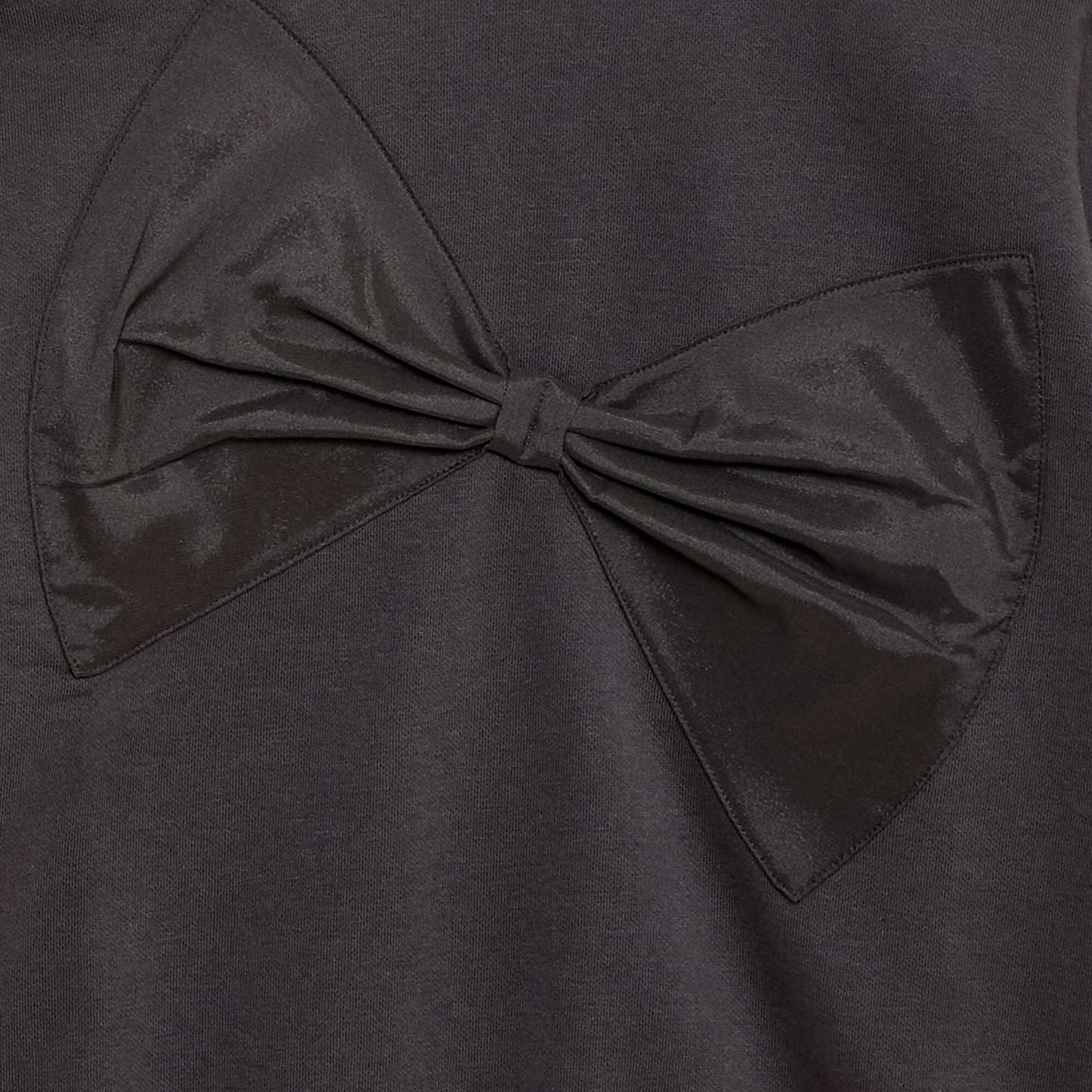 Sweat avec nœud en satin NOIR