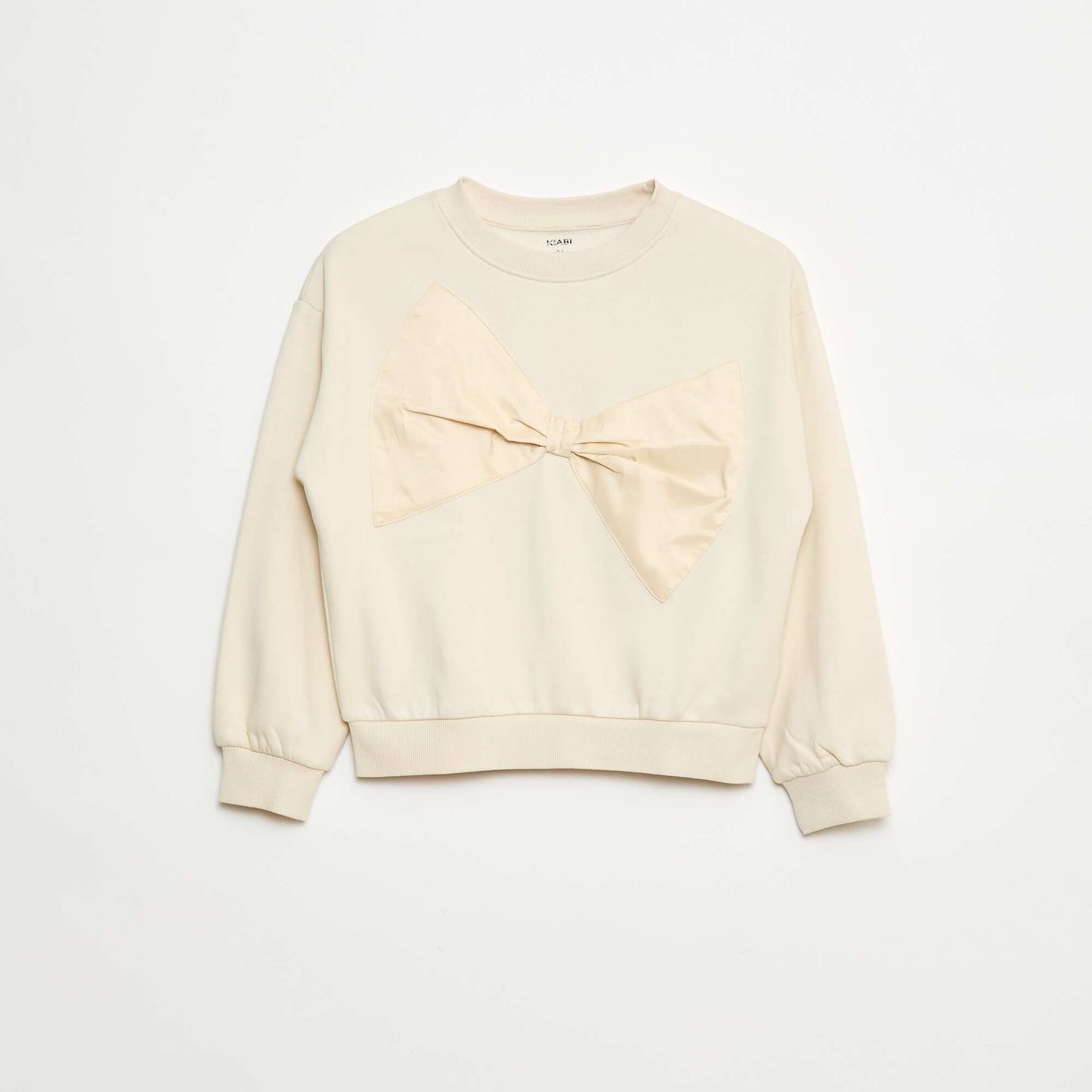 Sweat avec nœud en satin BLANC
