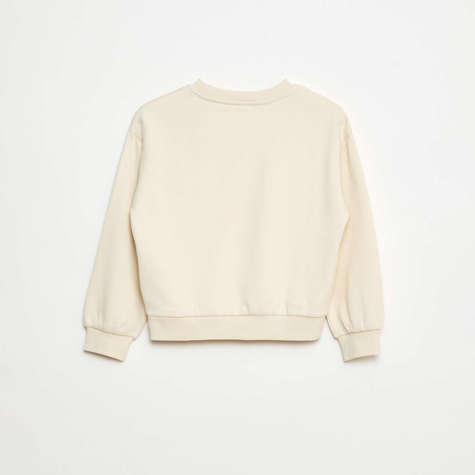 Sweat avec nœud en satin BLANC