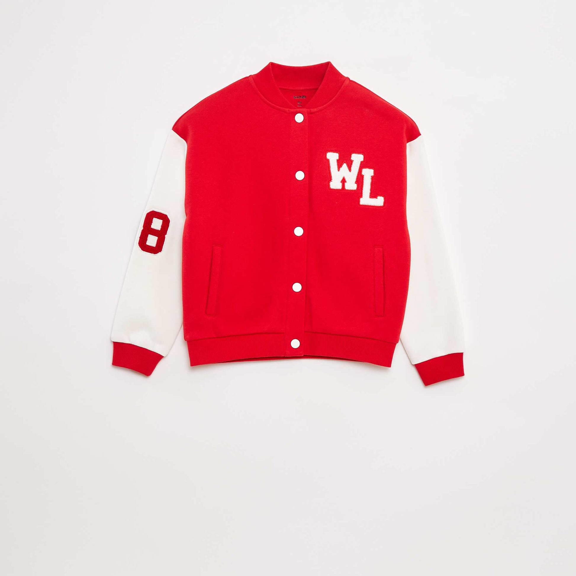 Veste style université américaine ROUGE