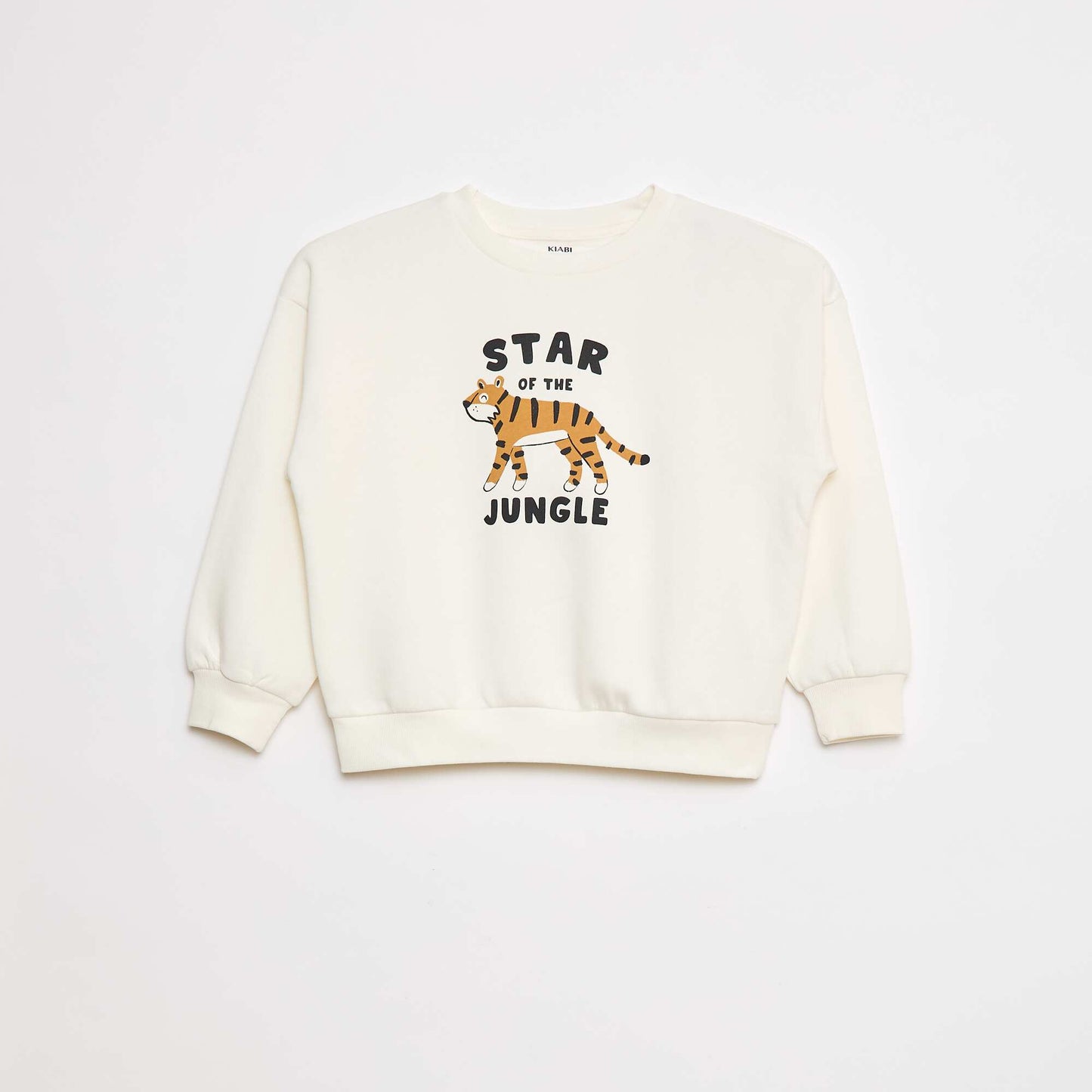 Lot de 2 sweats à col rond en molleton gratté BLANC