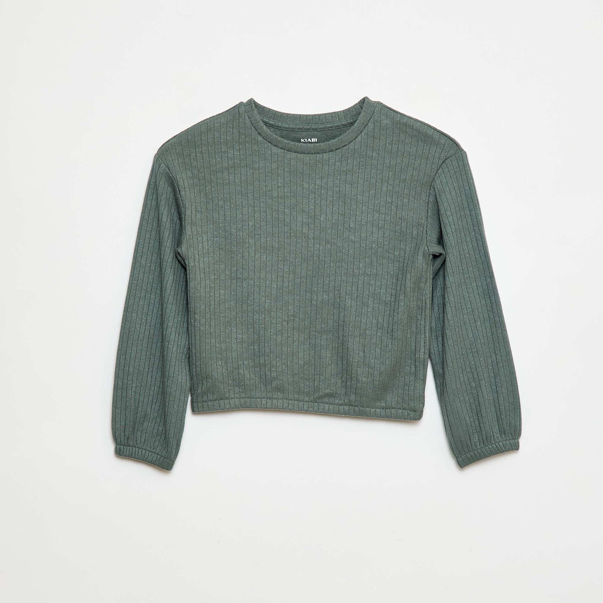 T-shirt col rond VERT
