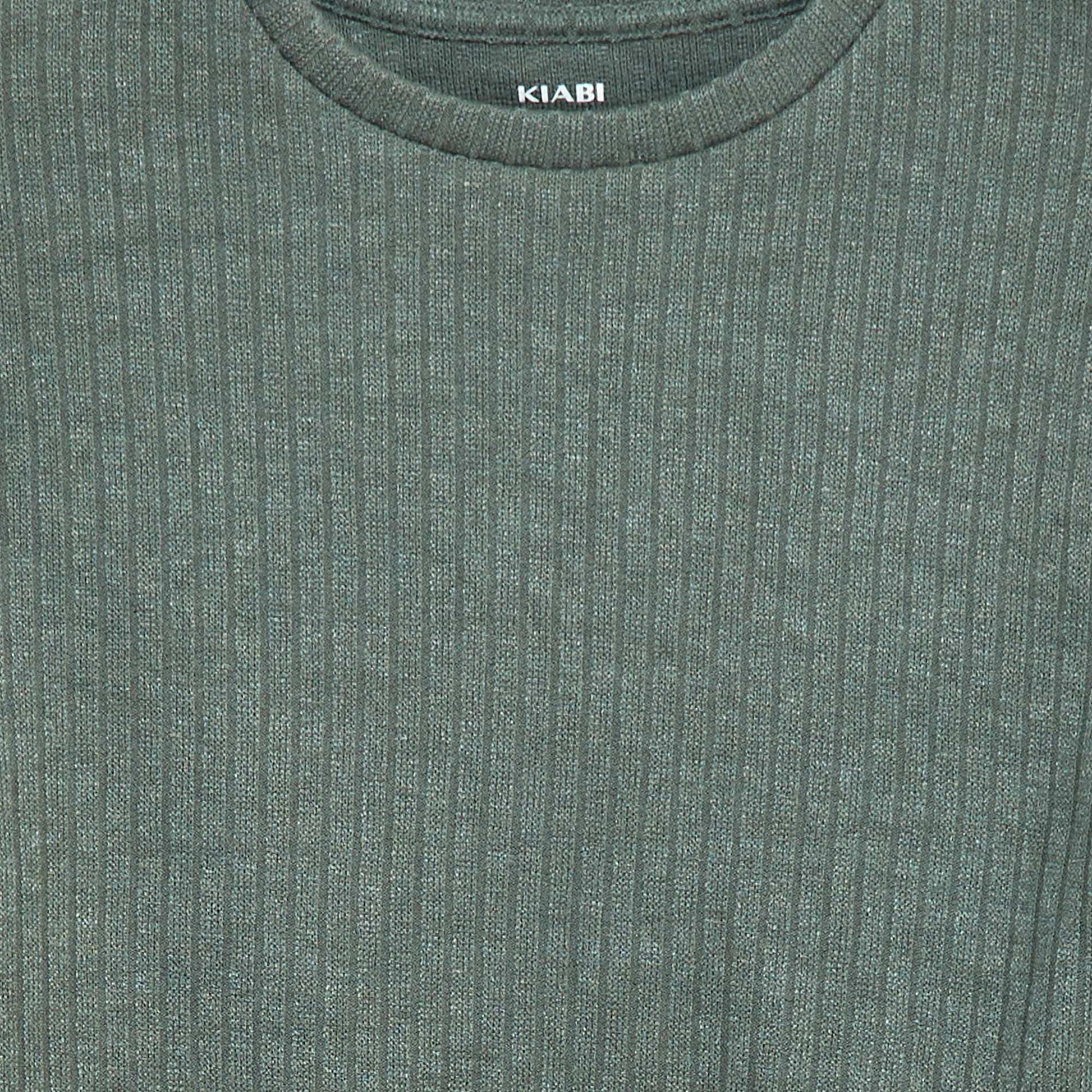 T-shirt col rond VERT