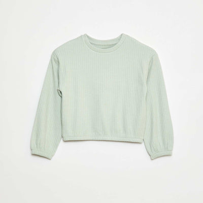 T-shirt col rond BLEU