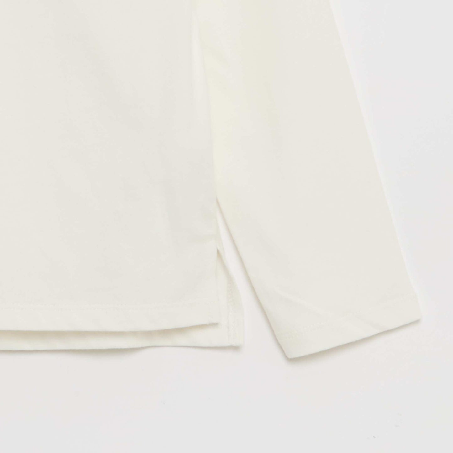 T-shirt avec col rond à froufrous - So Easy BLANC