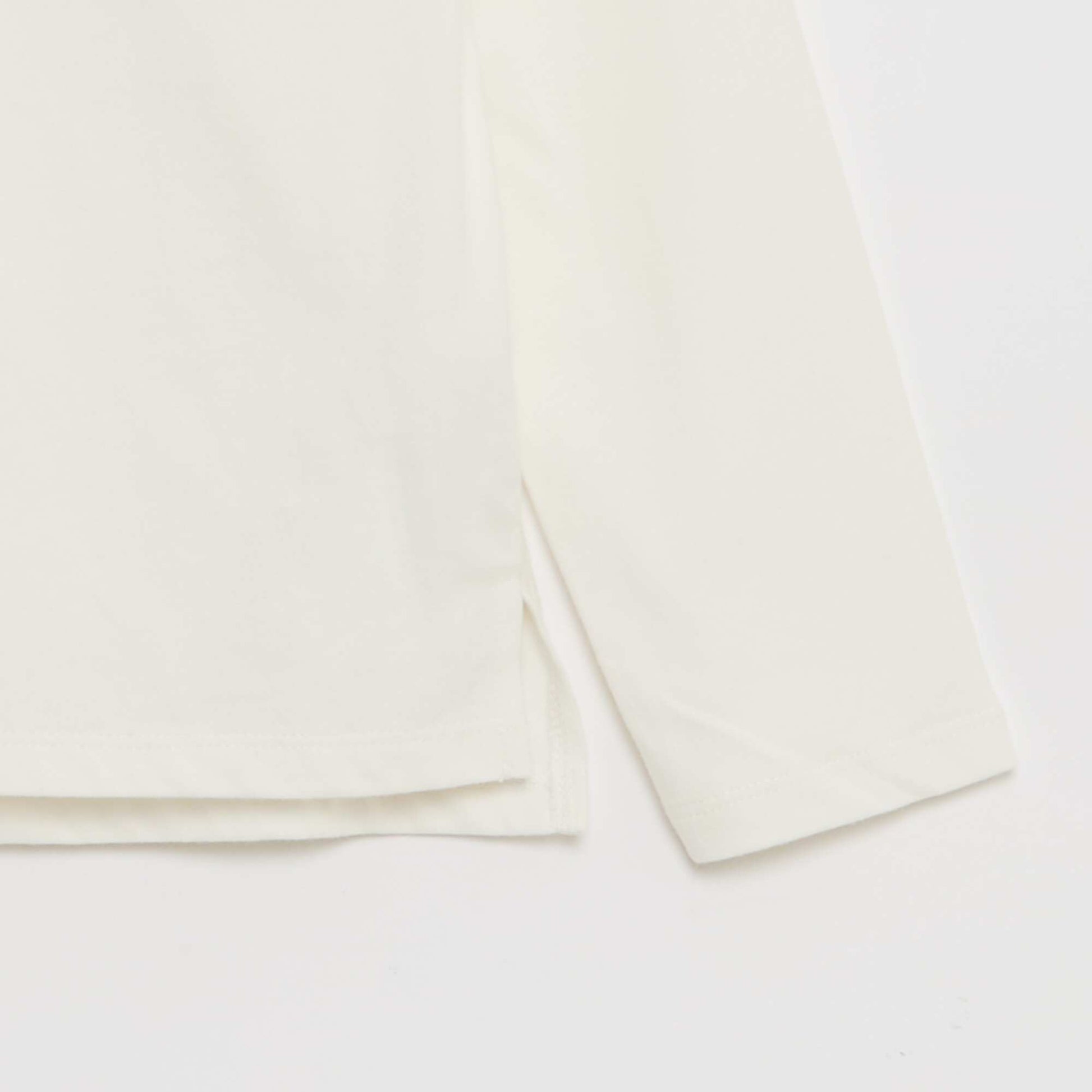 T-shirt avec col rond à froufrous - So Easy BLANC