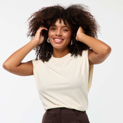 Tee-shirt à emmanchures larges UNDYED