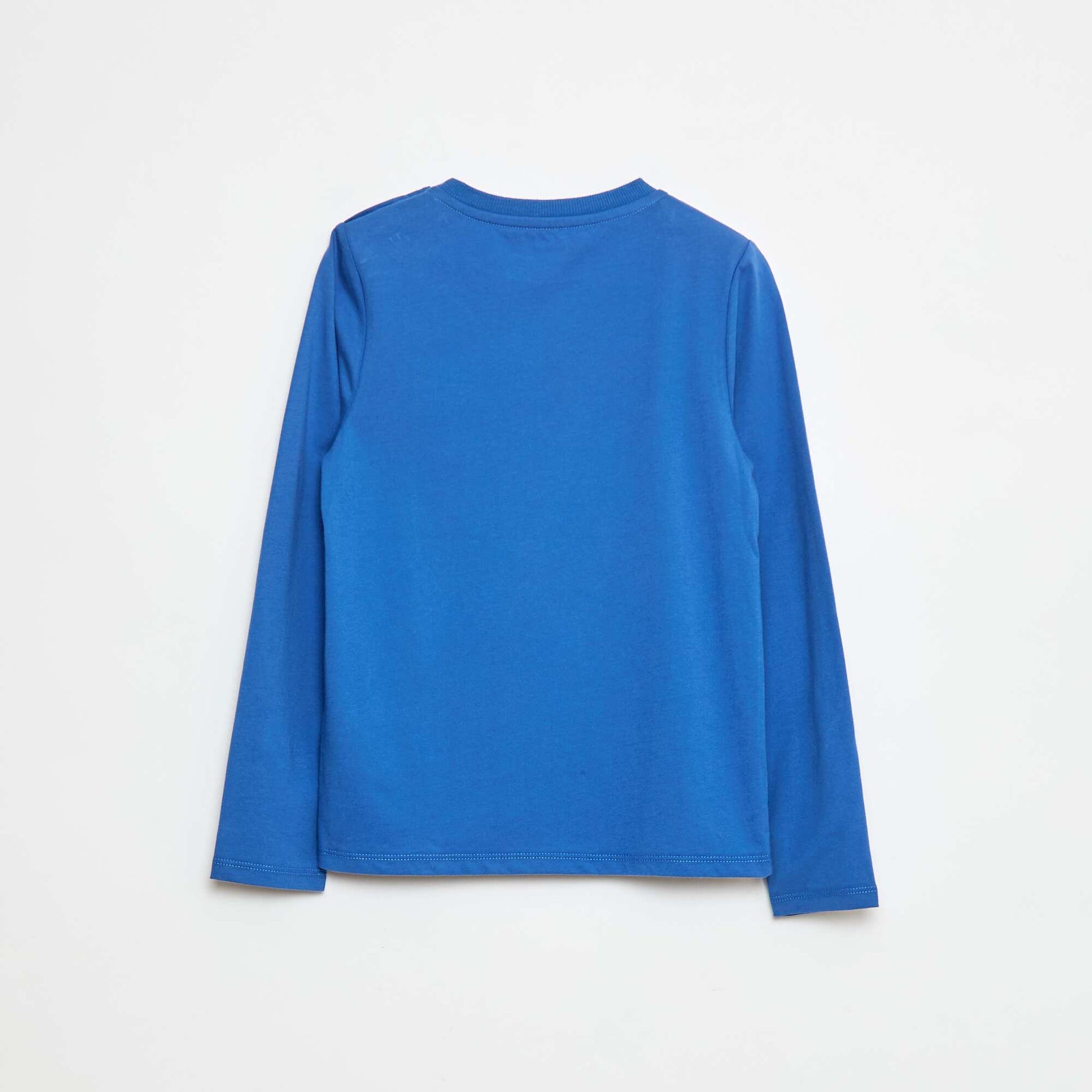 T-shirt imprimé à manches longues - So Easy BLEU