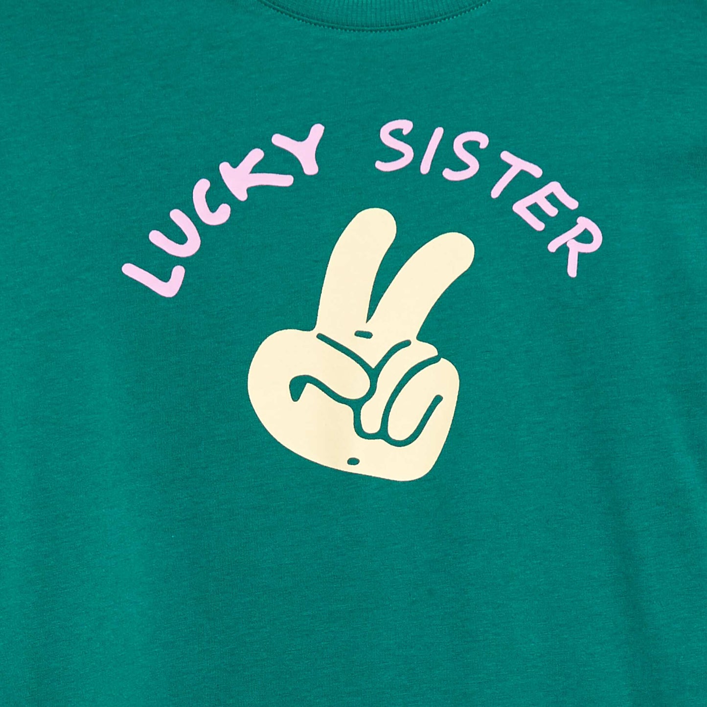 T-shirt rayure en coton VERT