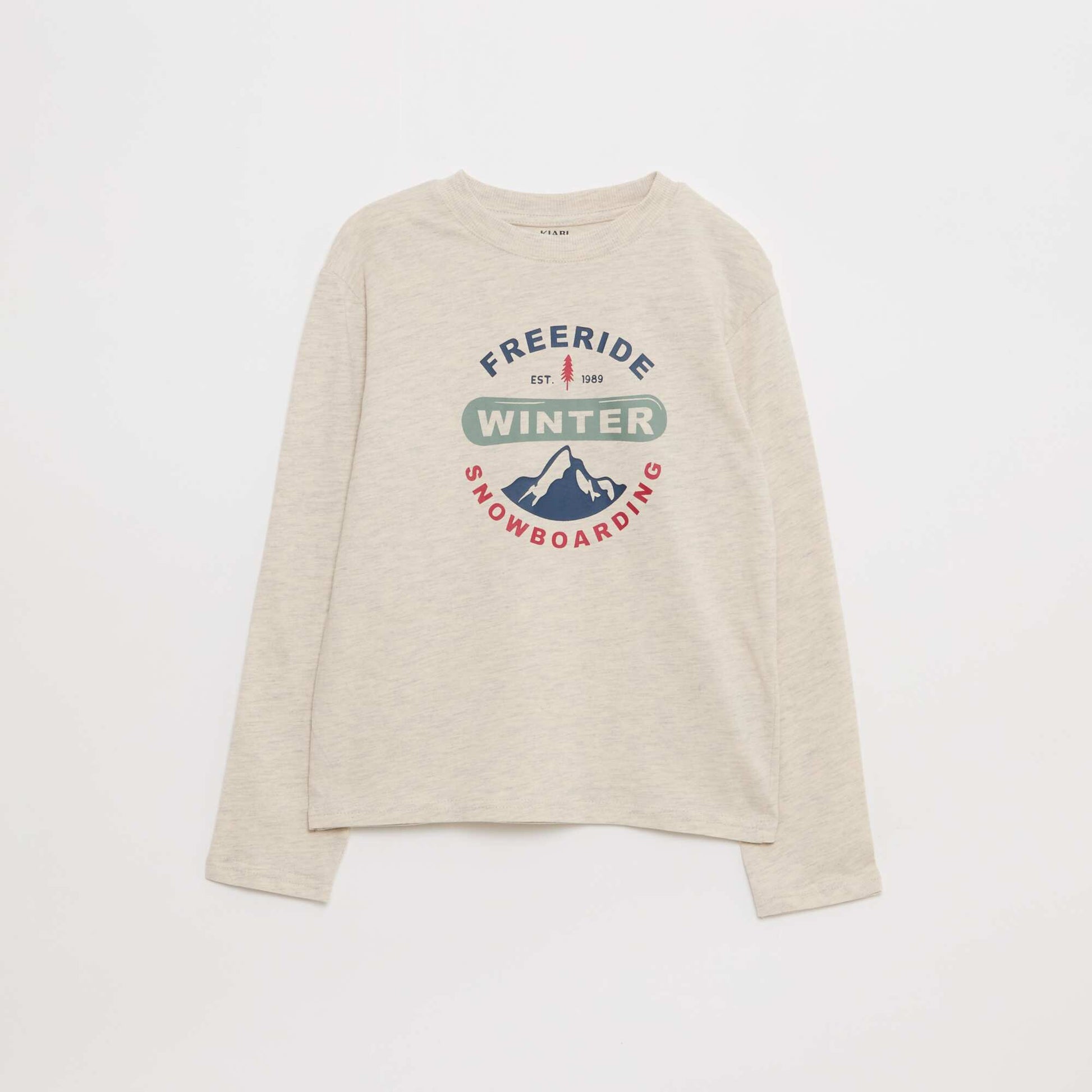 Lot 3 tee-shirts imprimés BEIGE