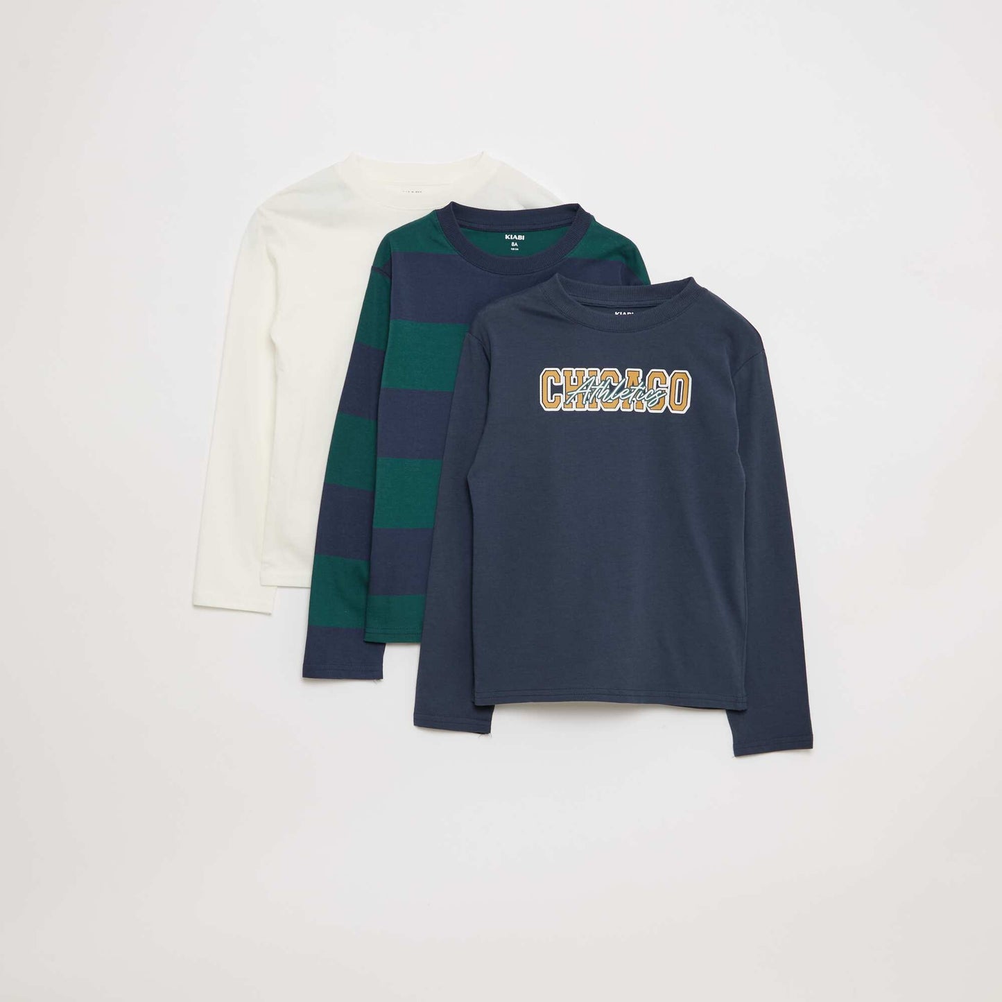 Lot 3 tee-shirts imprimés BLEU