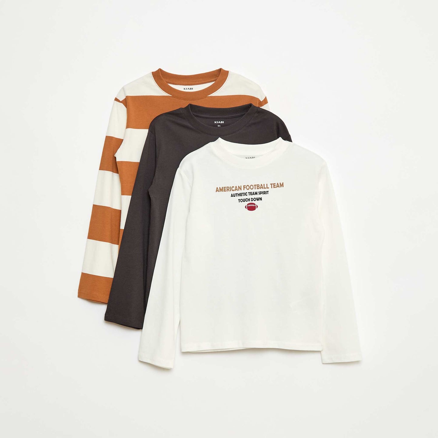 Lot 3 tee-shirts imprimés BEIGE