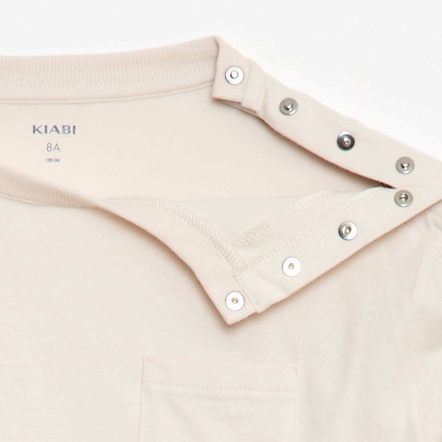 T-shirt uni à manches longues et poche poitrine - So Easy BLANC