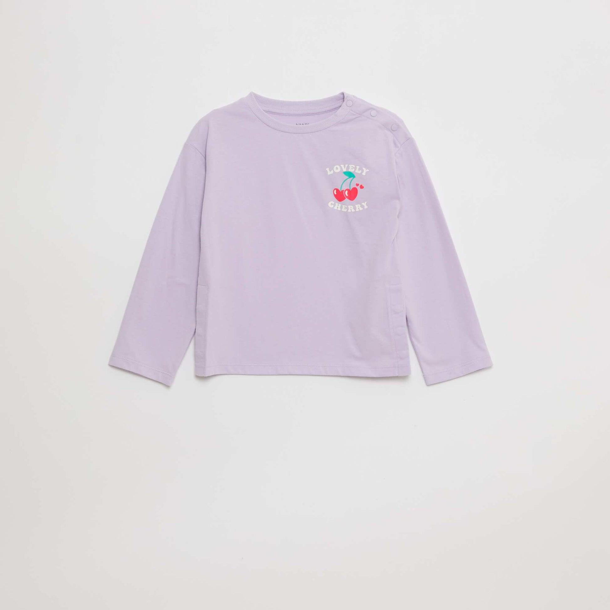 T-shirt imprimé manches longues - So Easy VIOLET