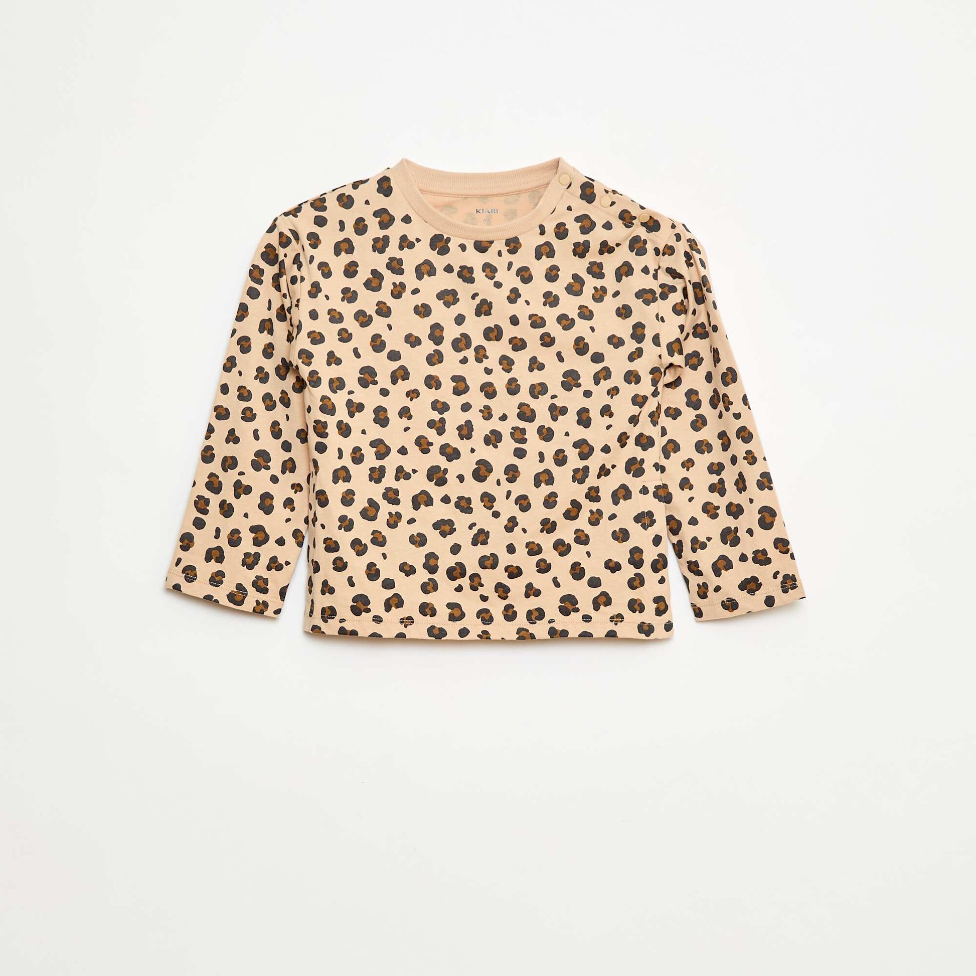 T-shirt imprimé manches longues - So Easy BEIGE