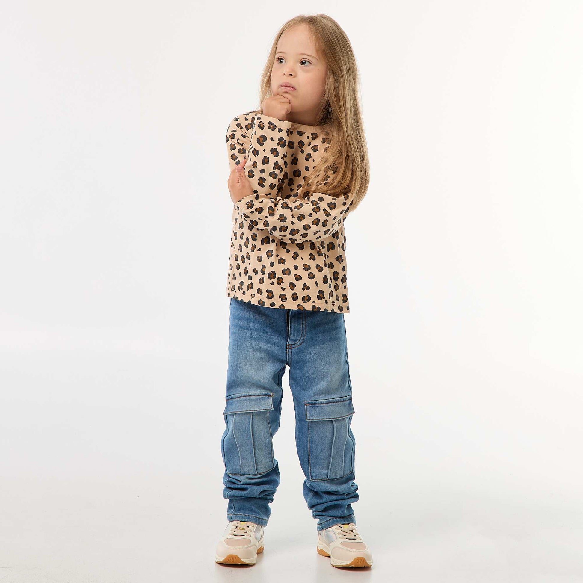 T-shirt imprimé manches longues - So Easy BEIGE